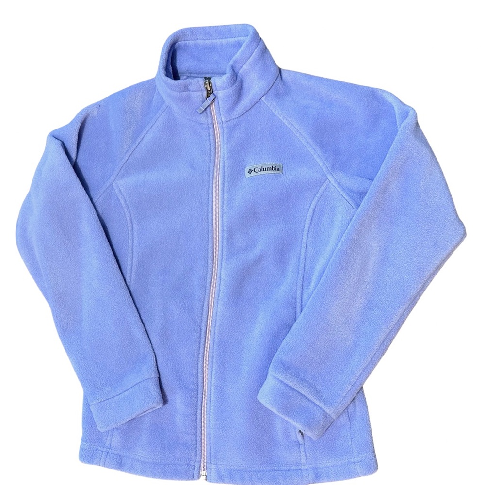 Columbia Light Purple Fleece Jacket Size Medium